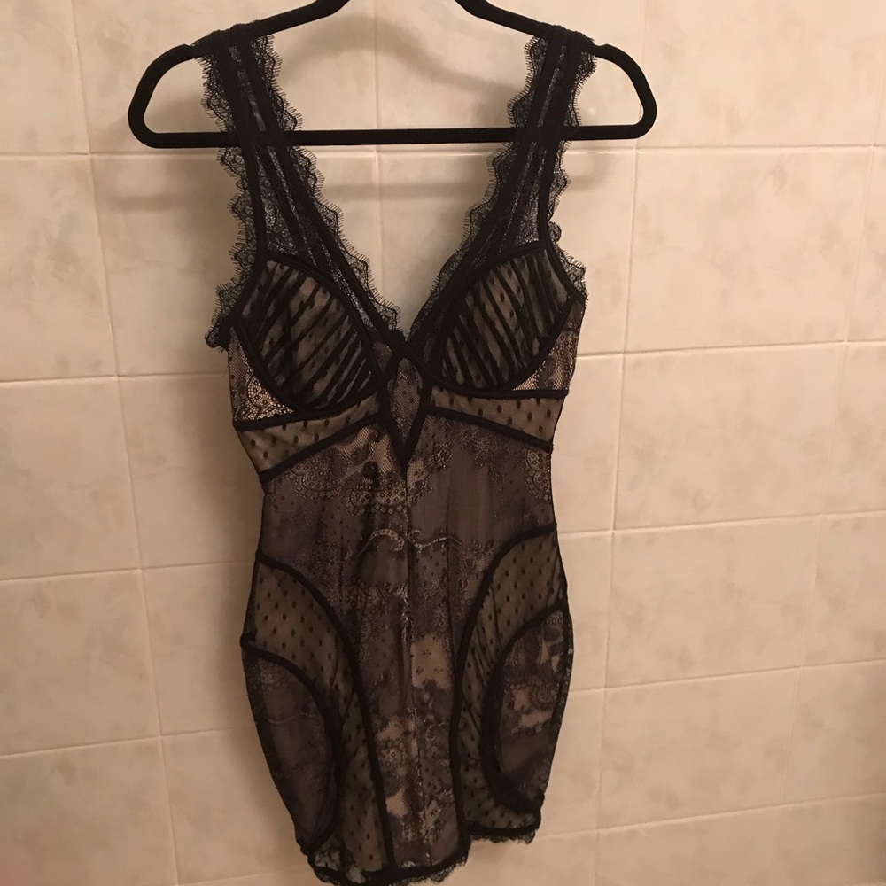 Black lace dress